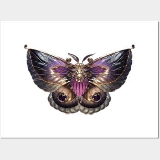 sci fi moth Posters and Art